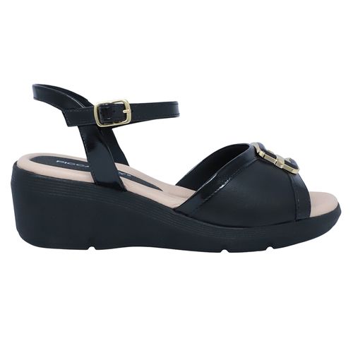 Sandalia casual Piccadilly color negro para mujer