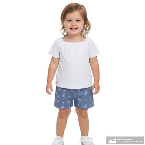 Conjunto bicolor para bebé niña