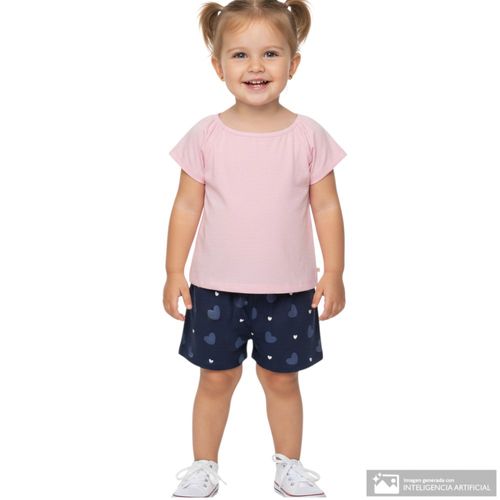 Conjunto bicolor para bebé niña