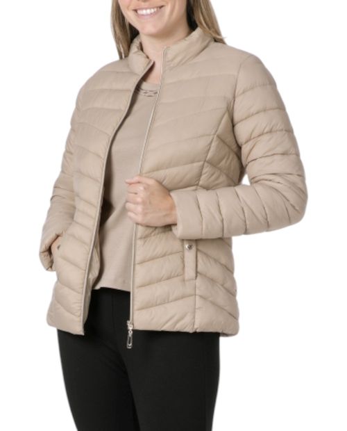 Chaqueta Punt Roma beige para mujer