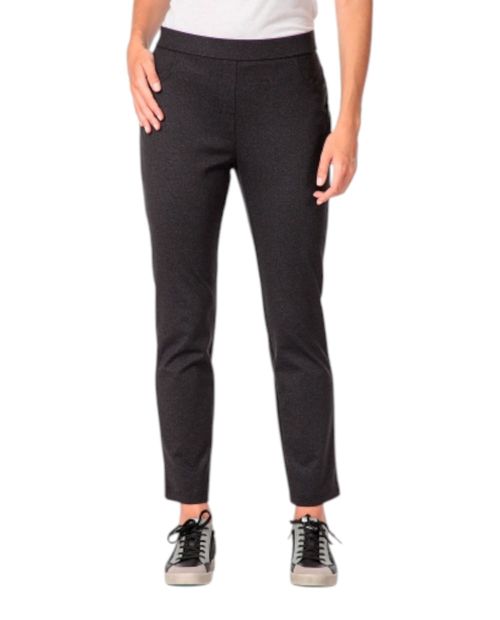 Pantalón Punt Roma pull on negro de cintura alta para mujer