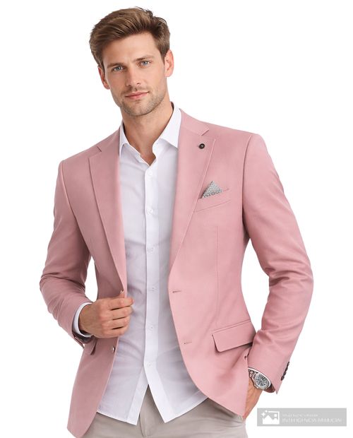 Blazer formal Carven café claro heather para hombre