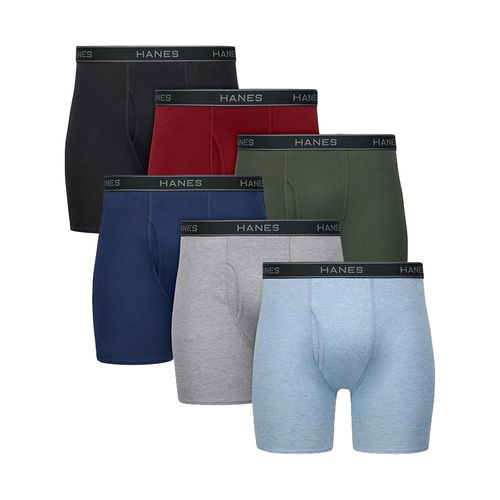 Pack de 6 bóxer briefs Hanes multicolor para hombre