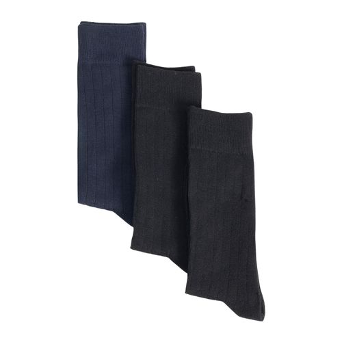 Pack de 3 pares de calcetines crew PuroEGO multicolor para hombre