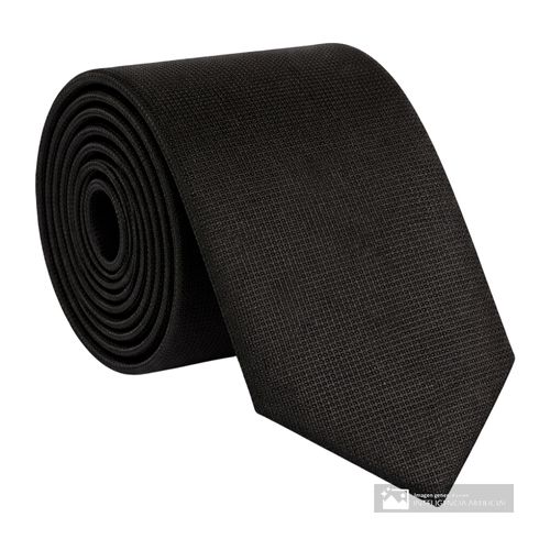 Corbata PuroEGO negra texturizada para hombre