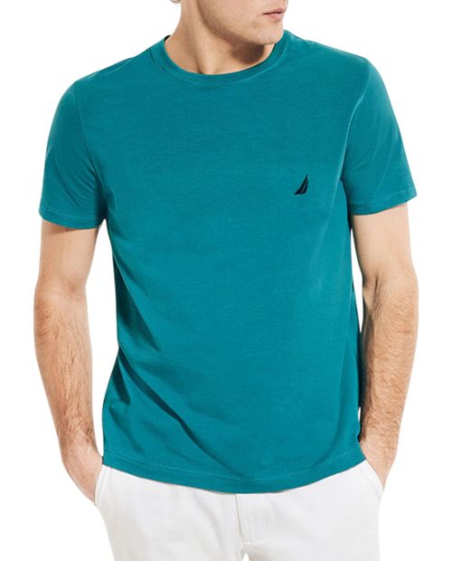 Camiseta Nautica regular fit turquesa heather para hombre