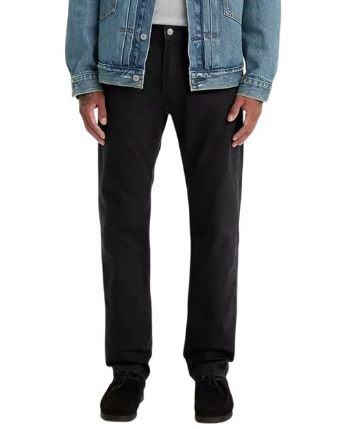 Jeans Levi's 505 regular fit negro denim para hombre