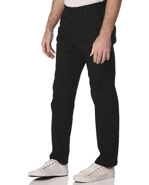 Pantalón casual Nautica negro sólido para hombre