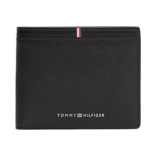 Cartera plegable texturizada negra de Tommy Hilfiger para hombre