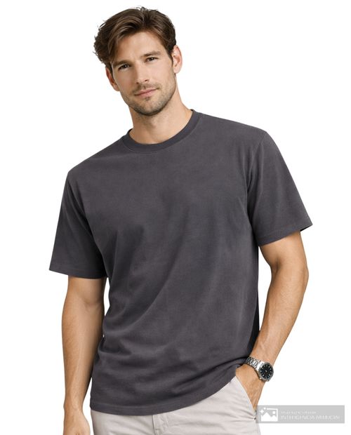Camiseta Orange relaxed fit gris oscuro sólida para hombre