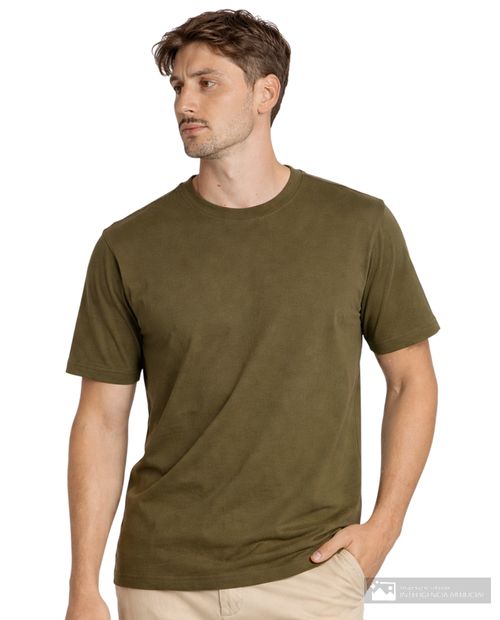 Camiseta Carven verde olivo heather para hombre