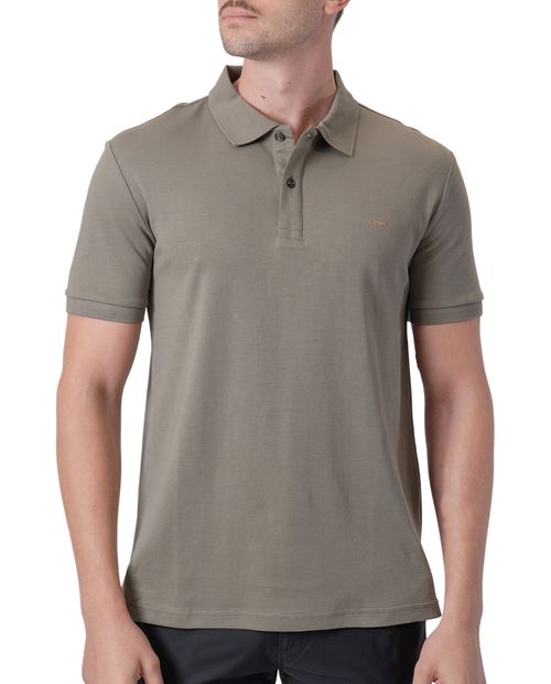Camisa polo Carven verde olivo heather para hombre