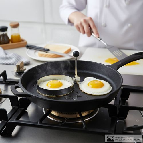 Molde para huevo estilo circular de acero inoxidable 10.5 cm