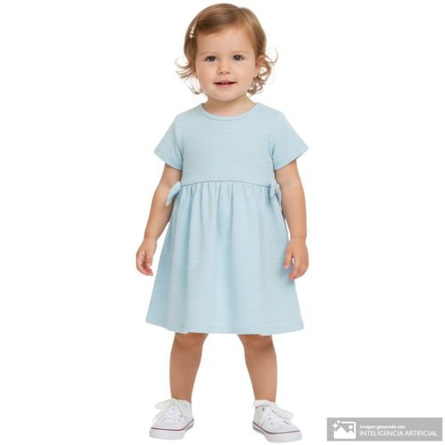 Vestido celeste para bebé niña