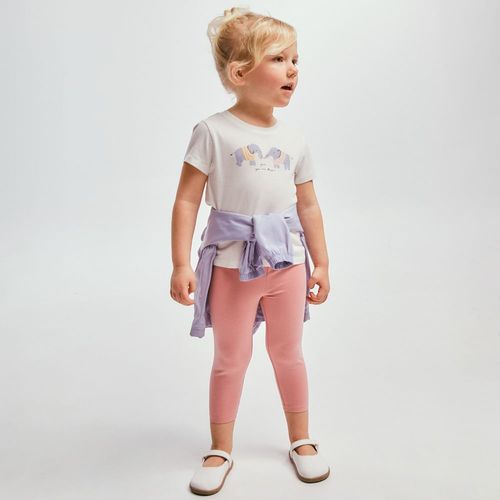 Legging rosada para bebé niña