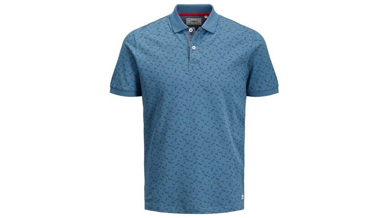 camisas tipo polo azul