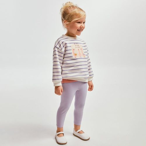 Legging morada para bebé niña