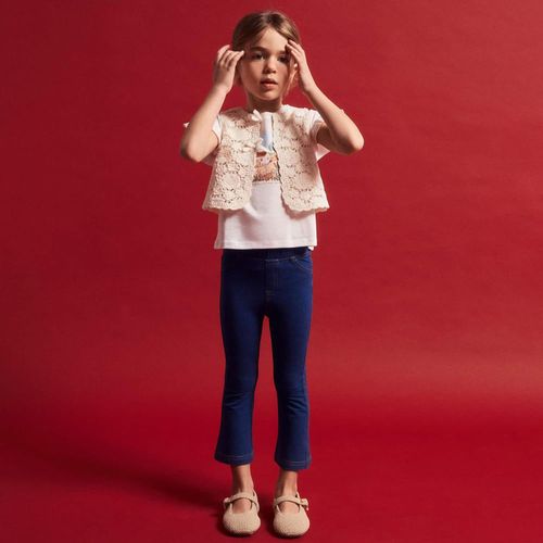 Legging azul denim para bebé niña