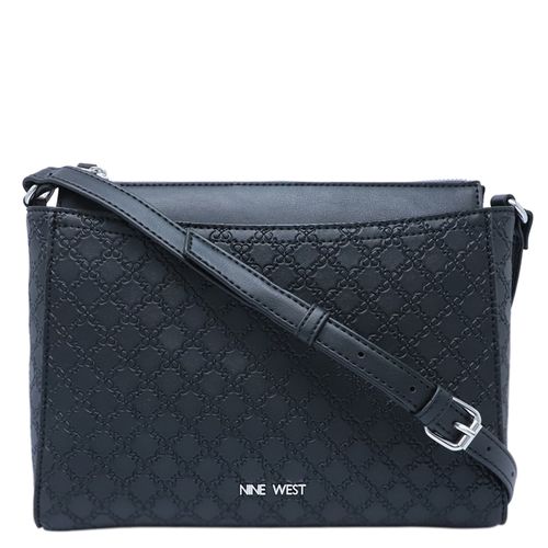 Cartera crossbody Nine West Bowie color negro para mujer