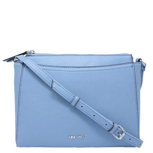 Cartera crossbody Nine West Bowie color azul para mujer