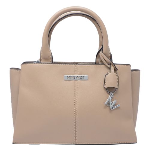 Cartera satchel Nine West color café para mujer