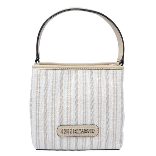 Cartera hobo Nine West color beige/café para mujer