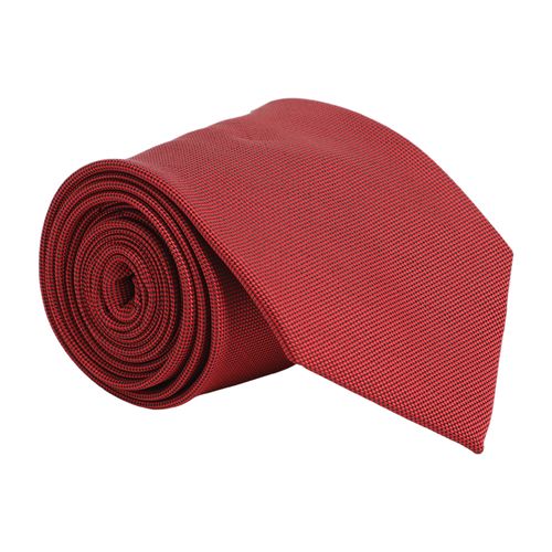Corbata PuroEGO roja con textura para hombre