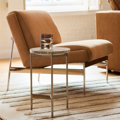 Mesa esquinera redonda