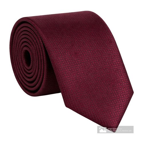Corbata PuroEgo color vino con textura para hombre