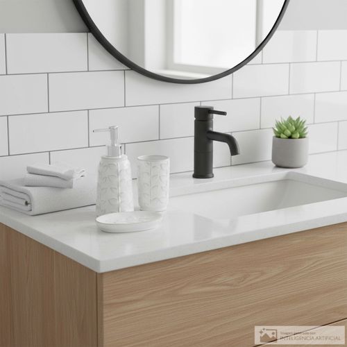 Set de baño 3 piezas de cerámica diseño hojas en relieve