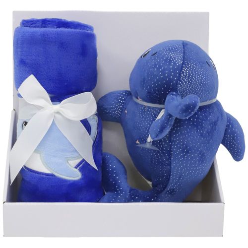 Frazada con peluche de ballena para bebé