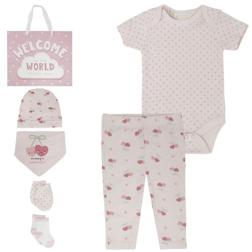 Set 8 piezas en regalo estampado de cereza para bebé niña