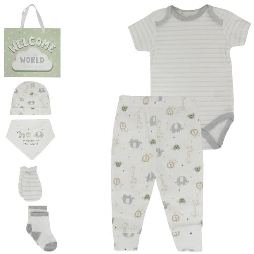 Set 8 piezas en regalo con estampado de animales para bebé niño