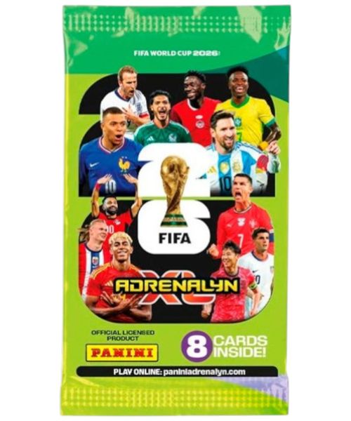 Sobre PANINI Adrenalyn Mundial de la FIFA 2026 con 8 Cartas