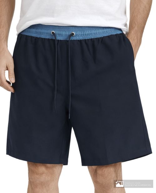 Calzoneta de baño Gents azul navy sólida para hombre