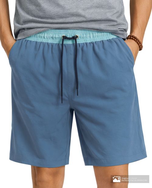 Calzoneta de baño Gents azul sólida para hombre