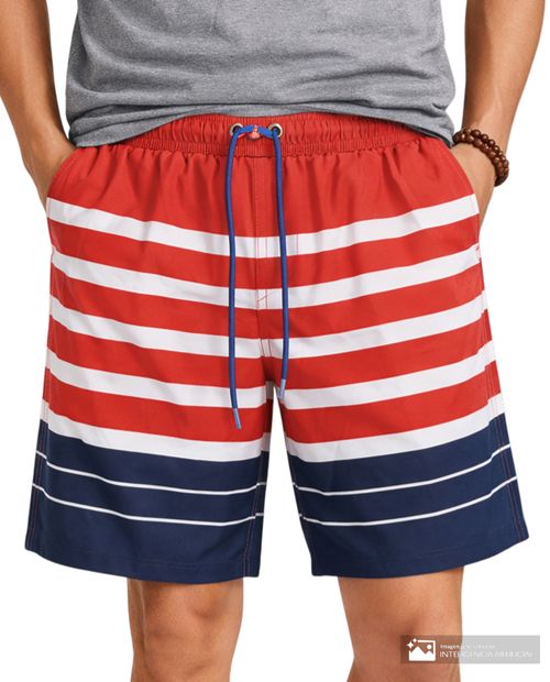 Calzoneta de baño Gents bicolor rayada para hombre