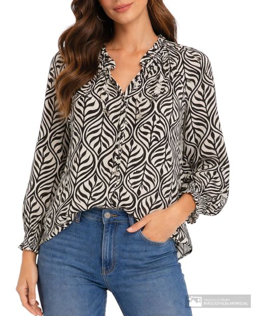 Blusa Marcella casual manga larga para mujer