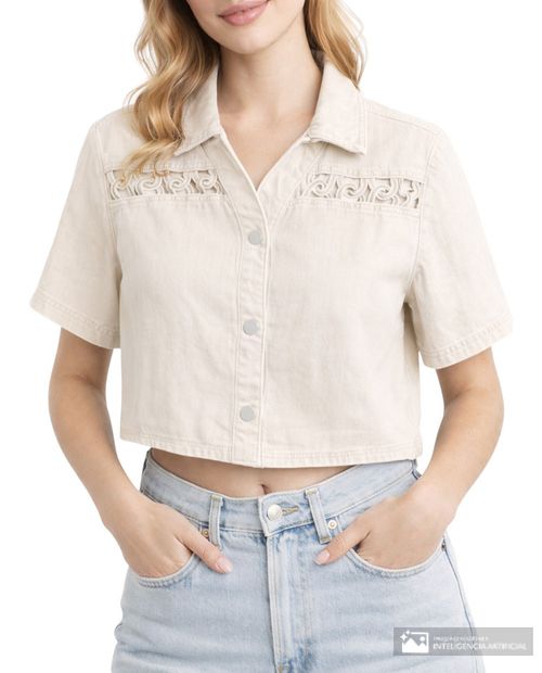 Chaqueta Unexpected beige para mujer