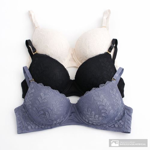 Set de 3 brassieres Rene Rofe con aros para mujer
