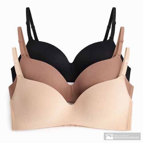 Set de 3 brassieres Rene Rofe sin aros para mujer