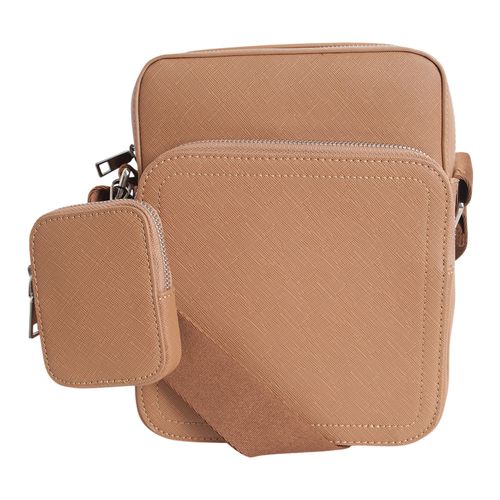 Crossbody Unexpected café texturizado para hombre