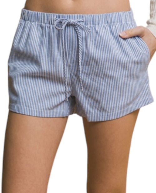 Short Love Tree pull on rayado de cintura alta para mujer