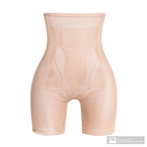 Faja short Rene Rofe beige de cintura alta para mujer