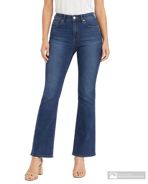 Jeans Nicolle bootcut azul de cintura alta para mujer