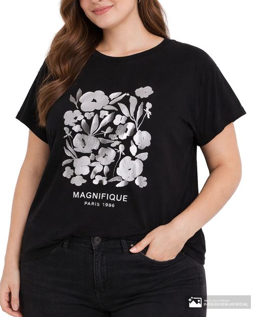 Camiseta Unexpected estampada manga corta para mujer