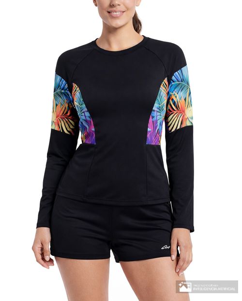 Traje de baño Ocean tankini negro para mujer