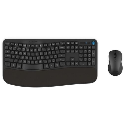 Combo teclado y ratón ergonómicos inalámbricos multidispositivo Jlab