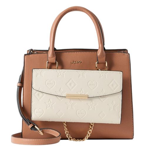 Cartera satchel Aldo color café para mujer