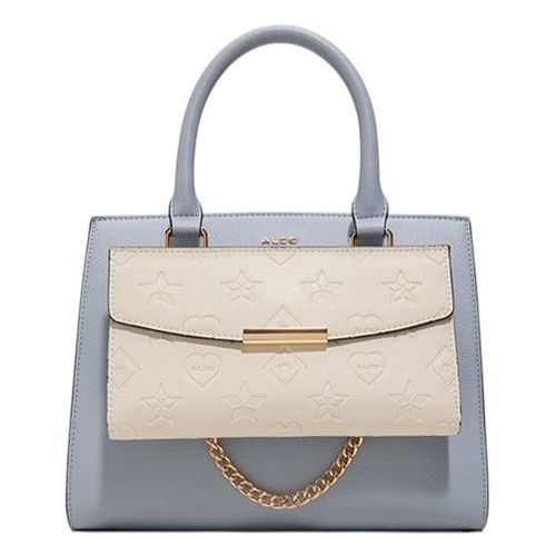 Cartera satchel Aldo color azul para mujer